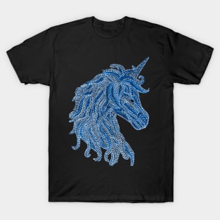 Mythical Unicorn - Blue T-Shirt